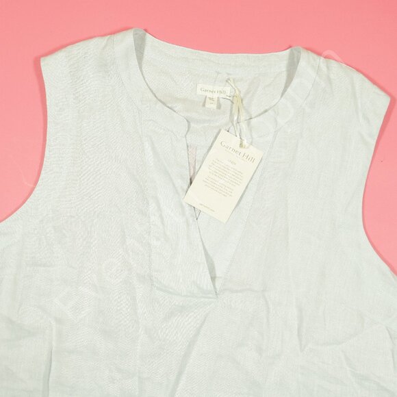 Garnet Hill Tank Top Womens 14 Light Blue New - Picture 1 of 5